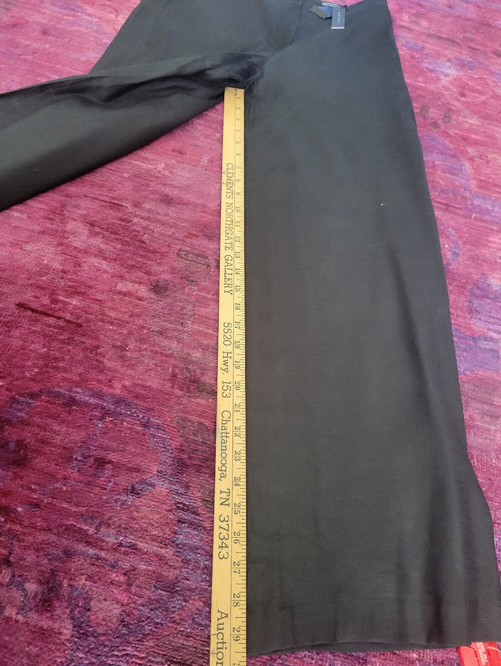 new Elie Tahari 100% Linen Wide-Leg Pants Black Women's Trousers Lined w/Pockets - Picture 6 of 13